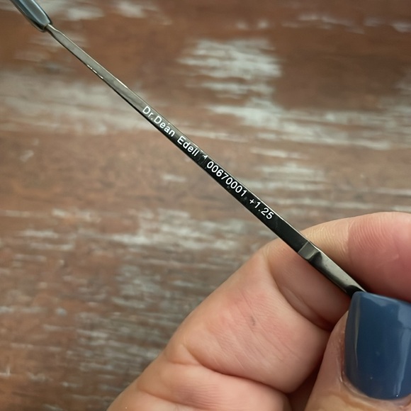 Dr. Dean Edell power +1.25 titanium half rim eyeglasses readers - Picture 7 of 15